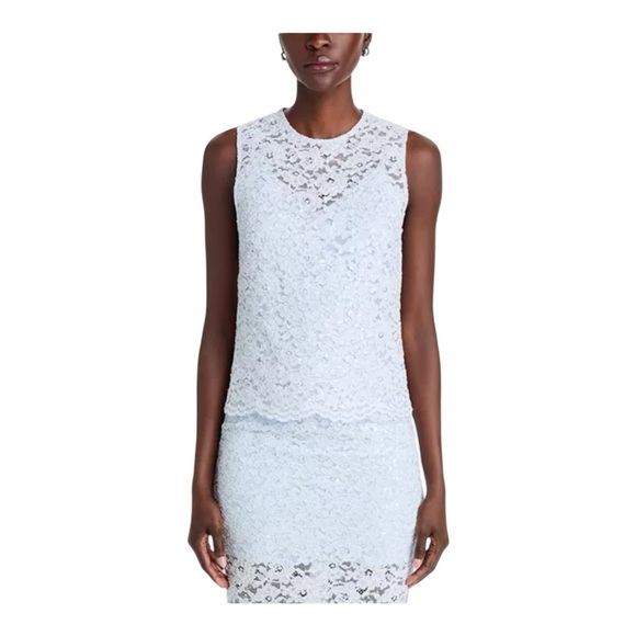 Generation Love
Henrietta Lace Top Elegant Sleeveless Lace Dress in Light Blue - Picture 2 of 5